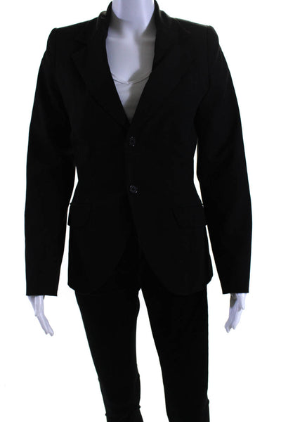 Alvin Valley Women's Collared Long Sleeves Two Button Blazer Black Size 36