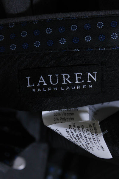 Lauren Ralph Lauren Mens Pleated Front Straight Leg Dress Pants Gray Size 34