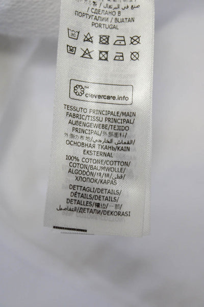 Stella McCartney Girls Pullover Palm Tree Logo Sweatshirt White Cotton Size 14