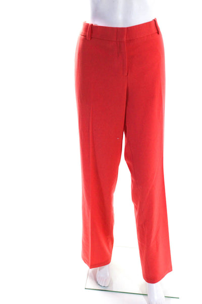 BCBGMAXAZRIA Women's Lined One Button Two Piece Pant Suit Orange Size L