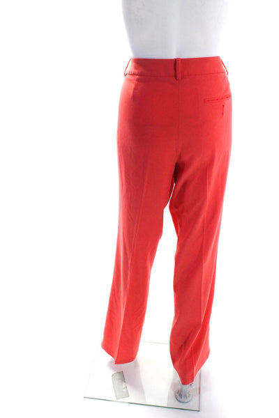 BCBGMAXAZRIA Women's Lined One Button Two Piece Pant Suit Orange Size L
