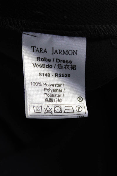 Mademoiselle Tara Womens Long Sleeve Crepe Shift Dress Black Size FR 38