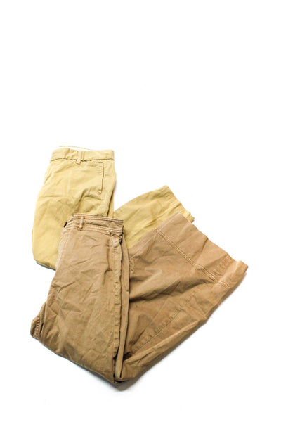 Everlane J Crew Womens Straight Leg Chino Pants Brown Cotton Size 4 Lot 2
