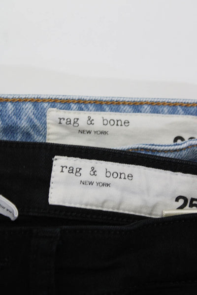 Rag & Bone Womens High Waist Cigarette Skinny Jeans Size 25 26 Lot 2