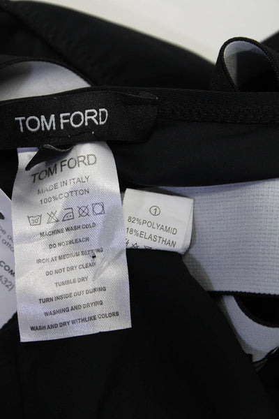 Tom Ford Womens Pull On Leggings Bra Set Black Size Medium