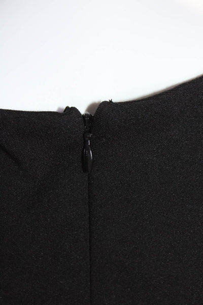 Bailey 44 Womens Twist Ponte Keyhole Cutout Sleeveless Sheath Dress Black Medium