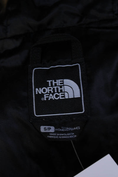 The North Face Womens Sleeveless Full Zip Hooded 550 Puffer Vest Black Size S