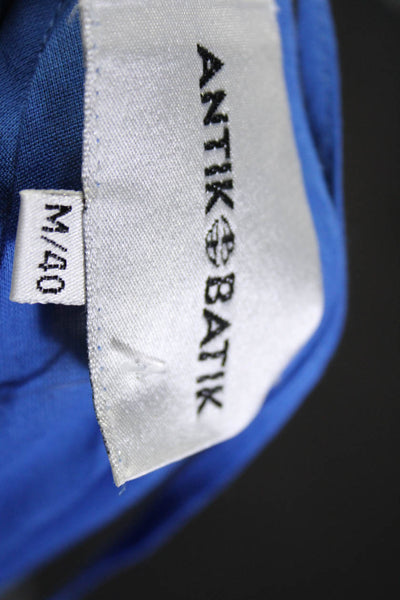 Antik Batik Womens Cobalt Blue V-Neck Racerback Sleeveless Tank Top Size M/40