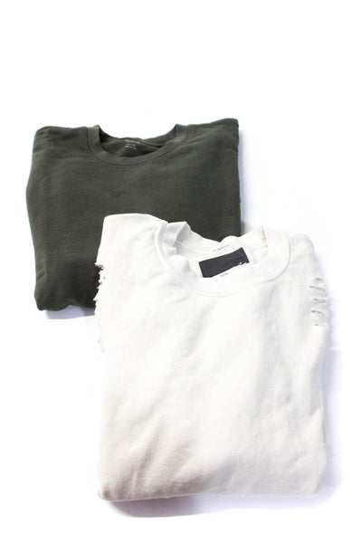Madewell Carmar Womens Olive Green Crew Neck Pullover Sweatshirt Size XL M lot 2