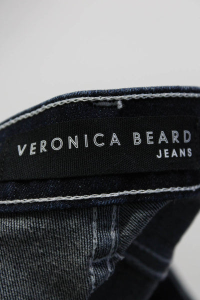 Veronica Beard Jeans Womens Skinny Leg Tumble Wash Jeans Blue Cotton Size 26
