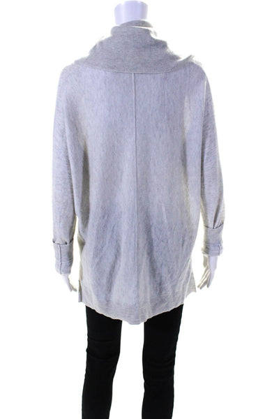 Vince Women's Turtleneck Long Sleeves Pullover Sweater Gray Size L