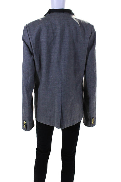 J Crew Women's Long Sleeves Lined One Button Blazer Gray Size 12