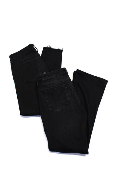 Zara Women's Button Closure Five Pockets Straight Leg Pant Black Size 8 Lot 2