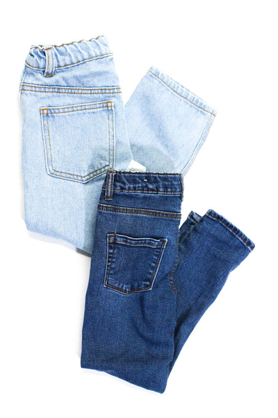 Zara Fin & Vince Girls Adjustable Five Pocket Skinny Jeans Blue Size 4-5 Lot 2