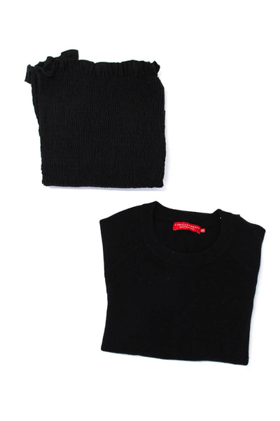 Endless Rose Philanthropy Womens Blouse Tops Sweater Black Size XS M Lot 2