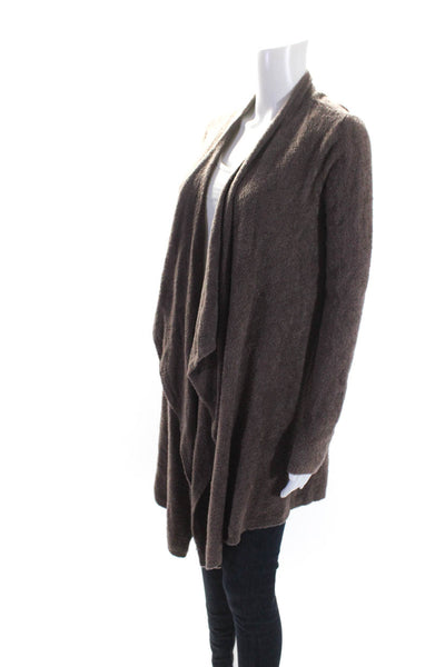 Barefoot Dreams® Women's Open Front Long Sleeves Cardigan Sweater Brown Size S