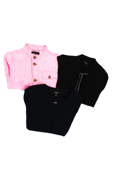 Talbots Womens Linen High Neck Button Up Jacket Pink Size MP 6P 8P Lot 3