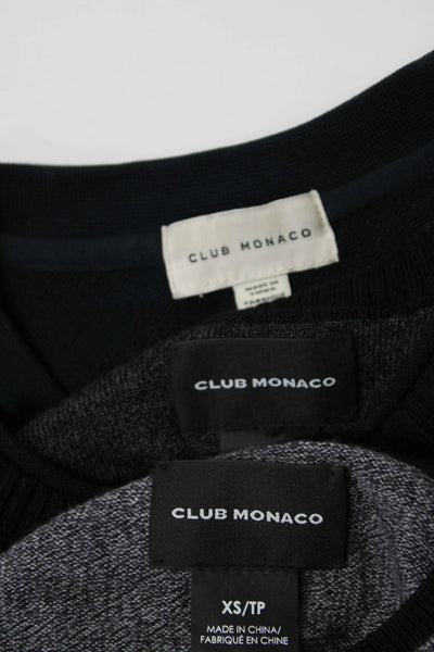 Club Monaco Women's Round Neck Long Sleeves Pullover Sweater Black Size XS Lot 3