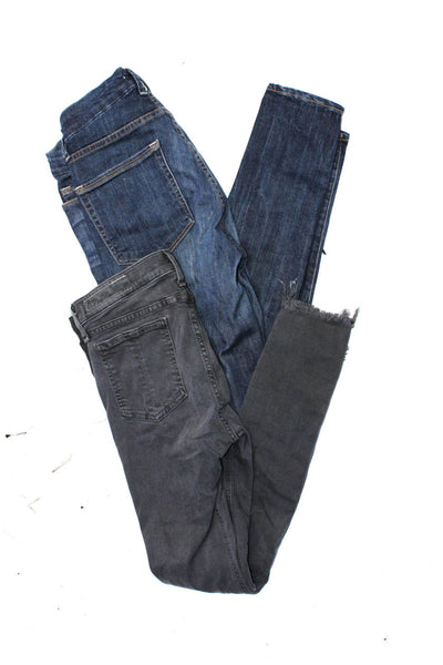 Good American Rag & Bone Womens Distressed Skinny Jeans Blue Size 26 29 Lot 2