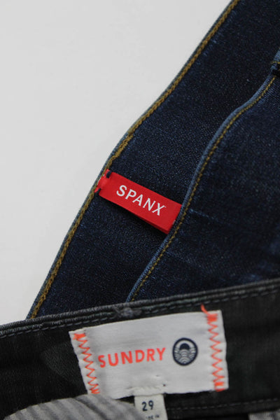 Sundry Spanx Womens Pull On Flare Jeans Pants Camo Shorts Size 29 Medium Lot 2