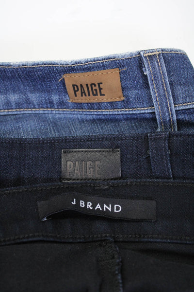 Paige J Brand Womens Stretch Low-Rise Straight Leg Jeans Blue Size 26 25 Lot 3