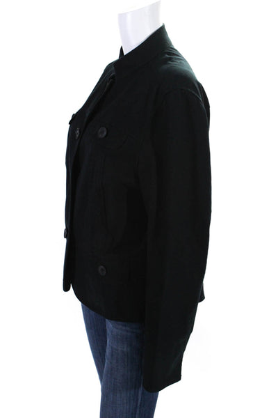 Eileen Fisher Womens Open Front Suede Blazer Jacket Beige Size Extra Large
