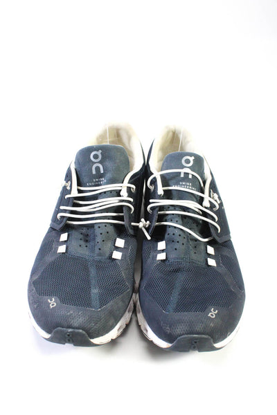 On Cloud Men's Round Toe Lace Up Leather Athletic Sneaker Navy Blue Size 12