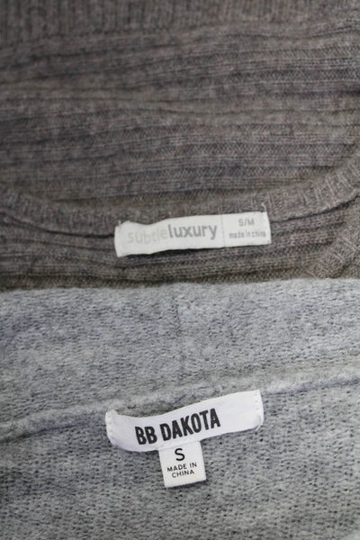 BB Dakota Women's Long Sleeves Open Front Cardigan Sweater Gray Size S Lot 2