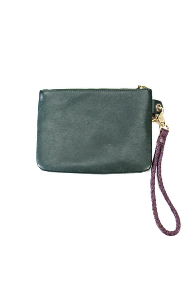 Jonathan Adler Women's Zip Closer Pouch Wallet Green Size S