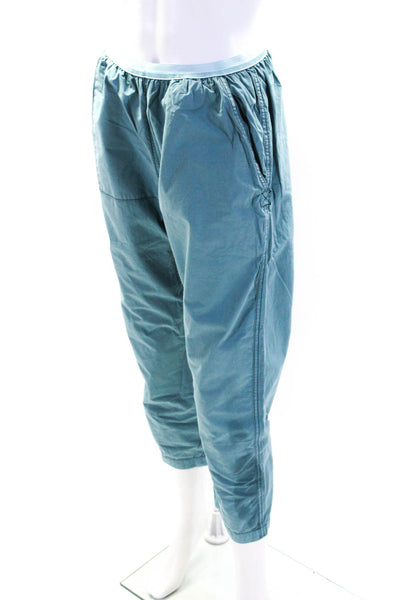 FREE CITY Womens Cotton Elastic Waist Slip-On Tapered Jogger Pants Blue Size S