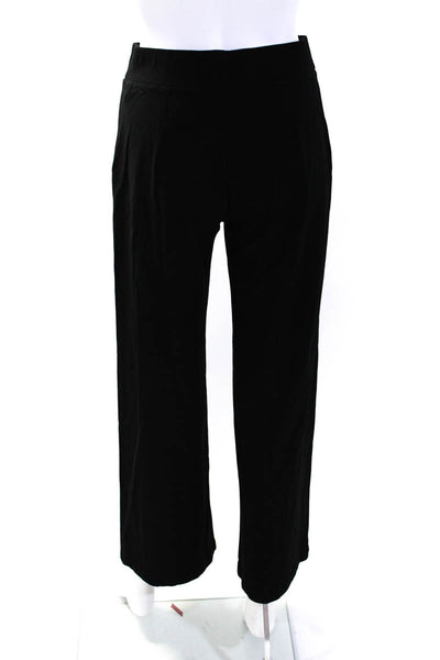 Eileen Fisher Womens High Waist Wide Leg Crop Leggings Pants Black Size XS