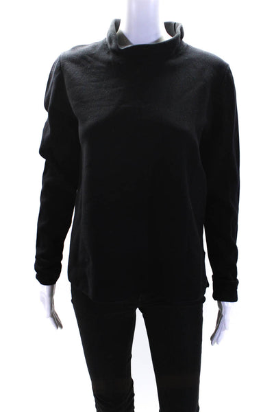 COS Womens Long Sleeve Knit Mock Turtleneck Top Blouse Black Size Extra Small