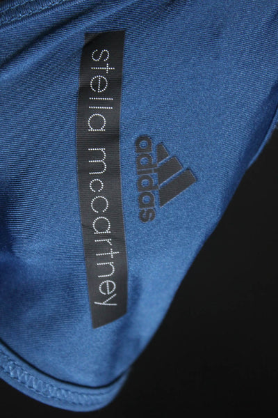 Adidas by Stella McCartney Womens Knit Scoop Neck Tank Top Blue Size M