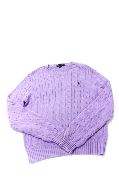 Ralph Lauren Lauren Ralph Lauren Womens Knit Sweaters Purple Size M XL Lot 2
