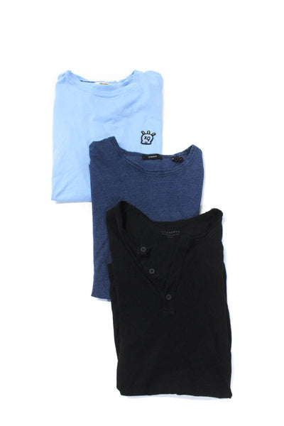 Zadig & Voltaire Allsaints Theory Mens Cotton T-Shirts Blue Size M L Lot 3