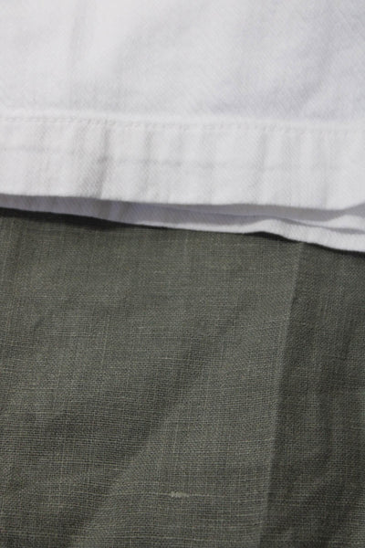 Velvet by Graham & Spencer Zara Mens Linen Drawstring Shorts Green Size M Lot 2