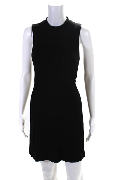 Silence And Noise Womens Jersey Sleeveless Mock Neck A-Line Dress Black Size XS