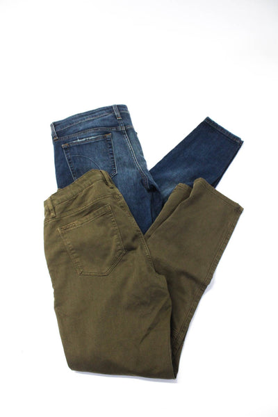 Joes BlankNYC Womens Cotton Denim Skinny Leg Jeans Blue Olive Size 30 Lot 2