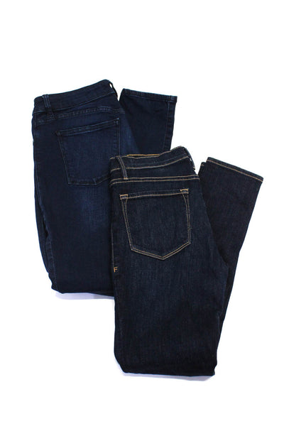 Frame Women's High Waist Dark Wash Five Pockets Skinny Denim Pant Size 28 Lot 2