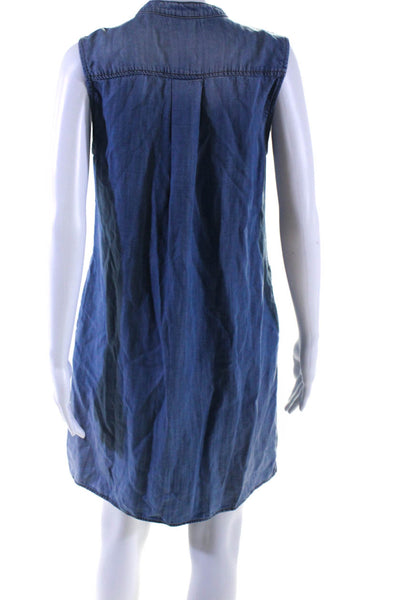 Cloth and Stone Womens Lace-Up Tied Sleeveless Dress Romper Blue Size XS S Lot 2