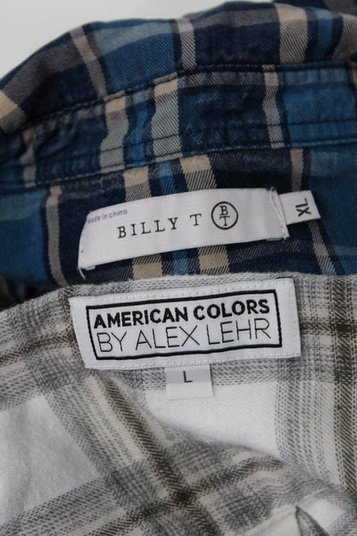 American Colors by Alex Lehr Billy T Womens Buttoned Tops White Size L XL Lot 2