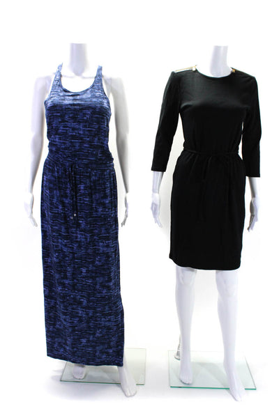 Lauren Ralph Lauren Athleta Women Sheath Maxi Dresses Black Blue Size S XS Lot 2