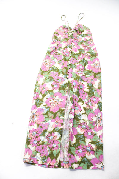 Zara Womens Knit Tank Dress Button Down Shacket White Multicolor Size S XS Lot 3