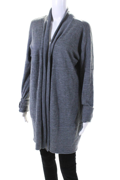 Lululemon Women's Long Sleeves Open Front Cardigan Sweater Gray Size 8