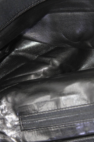 Mark Cross Womens Zip Top Nylon Tote Shoulder Bag Handbag Black