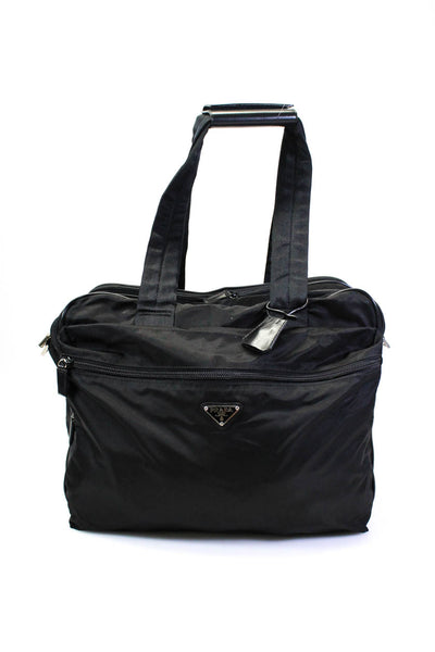 Prada Unisex Tessuto Nylon Adjustable Messenger Shoulder Bag Handbag Black