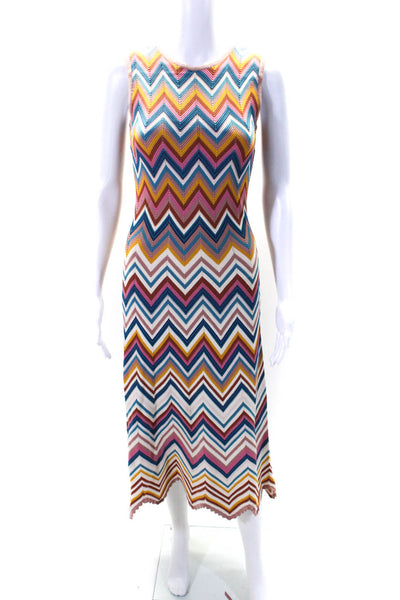 Shoshanna Womens Stripe Print Asymmetrical Hem Tank Top Dress Multicolor Size XS