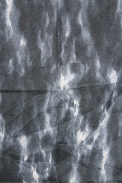 Kenzo Paris Womens Silk Geometric Trim Scarf Gray 35"x35"