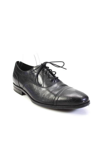 Cole Haan Grand.OS Mens Lace Up Cap Toe Oxfords Black Leather Size 11.5M