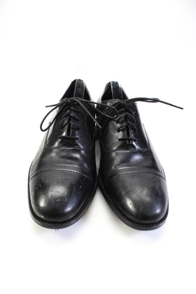 Cole Haan Grand.OS Mens Lace Up Cap Toe Oxfords Black Leather Size 11.5M